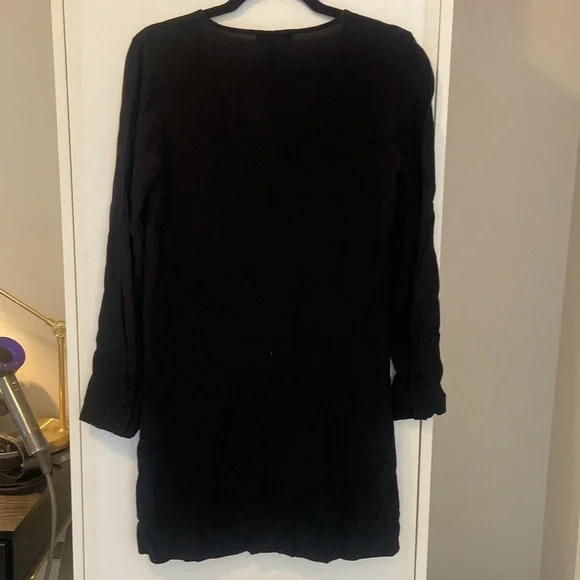 Madewell black boho flowy dress in black sz S - Picture 6 of 7